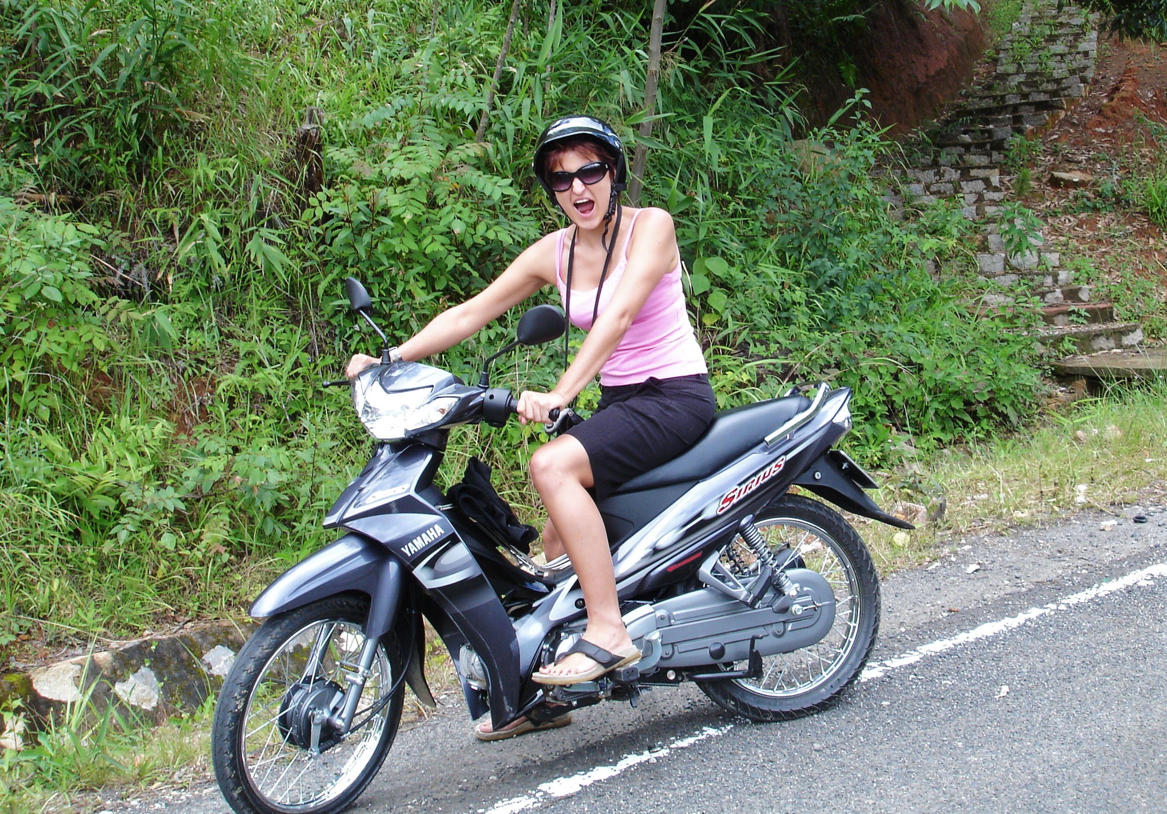 me on my bike in Vietnam