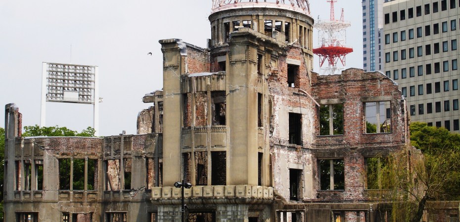 A-Bomb Dome right at the centre of the bomb