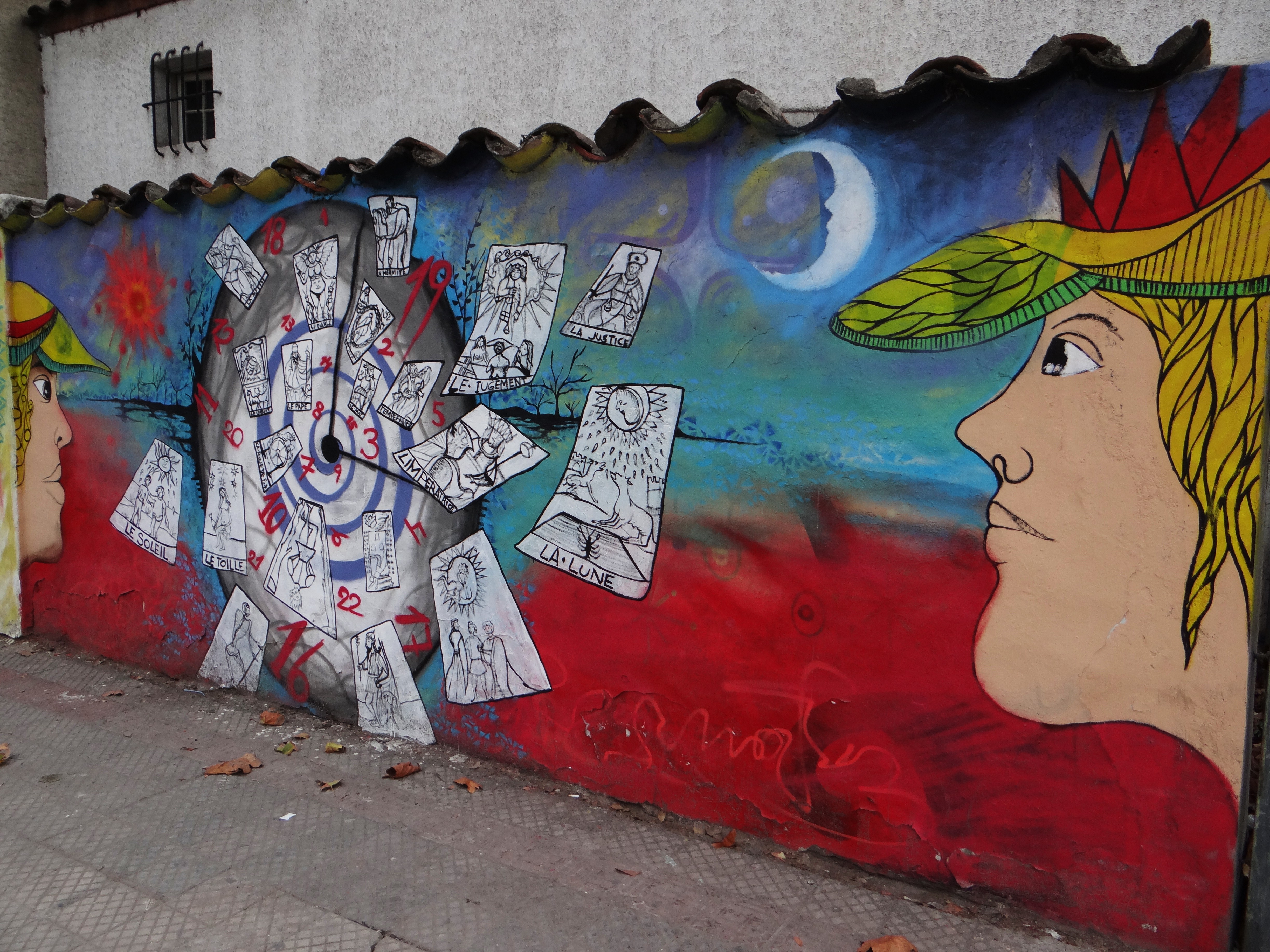 Street Art fill the streets of Santiago, Chile
