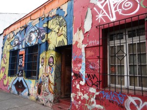 Street Art fill the streets of Santiago, Chile