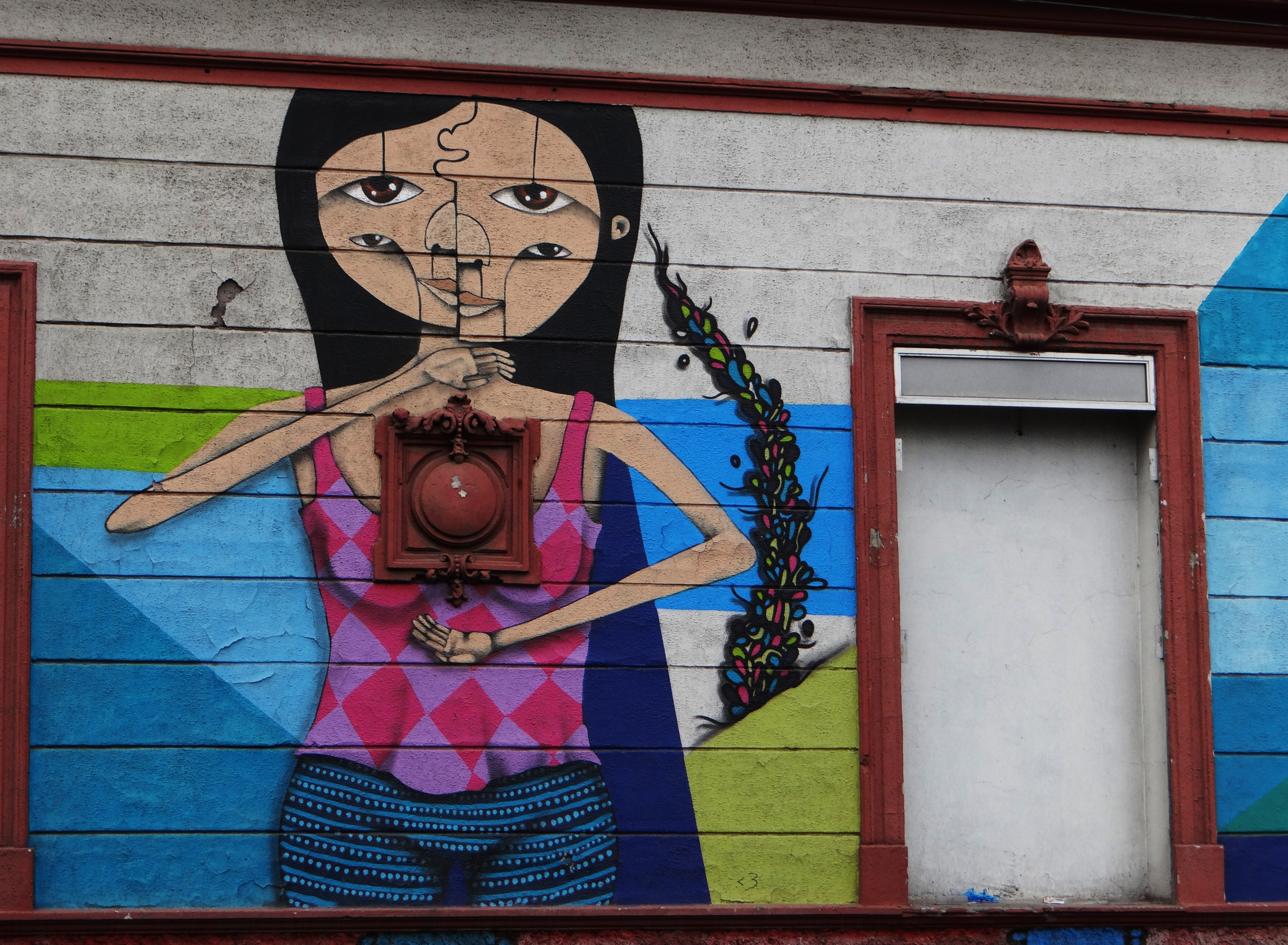 Street Art fill the streets of Santiago, Chile