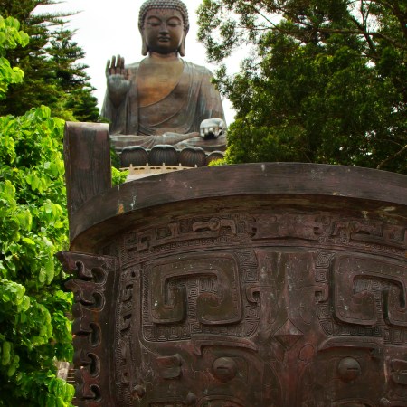 Lantau Giant Buddha and Po Lin Monastery of Hong Kong.