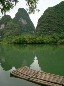 Pitstop next to the beautiful Yangshuo River