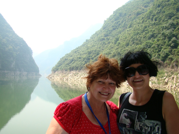 Me and mom with the Lesser Gorges behind us