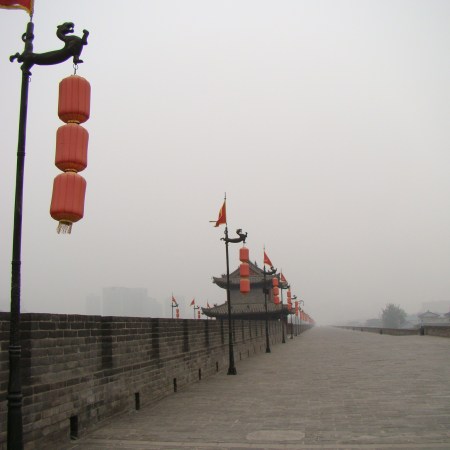 The Magnificent Mist covered Xian Wall
