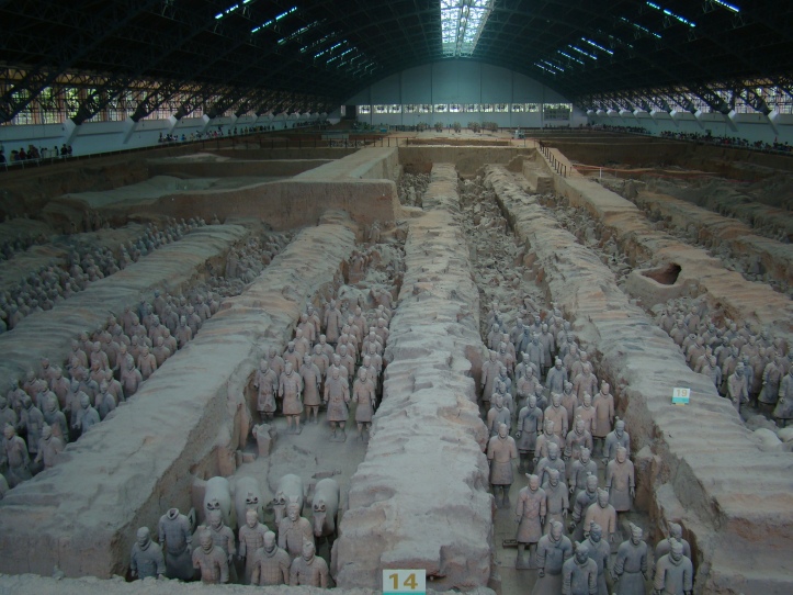 View of the Terracotta Army.