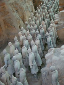 Rows of Terracotta Warriors