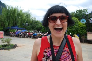 Cormorant fishing birds in mountain shrouded Yangshuo