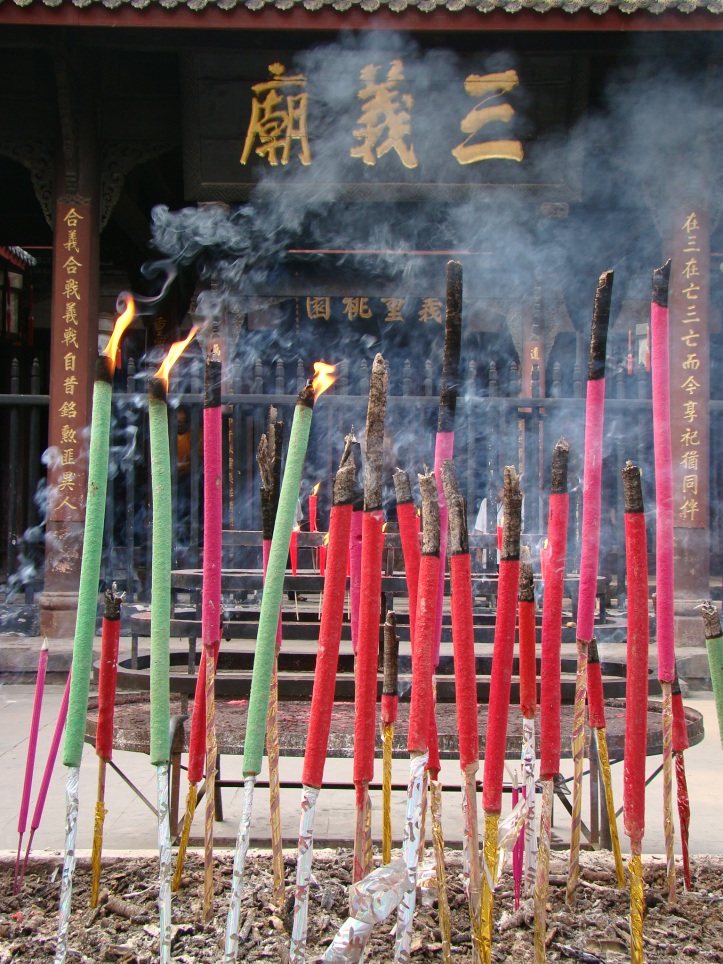 Wuhou shrine with its fragrant incense