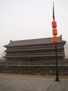 One of the gate towers