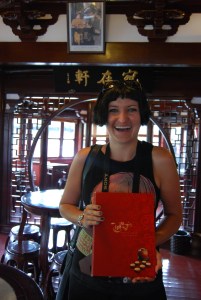 Me inside the Lacquere filled Teahouse