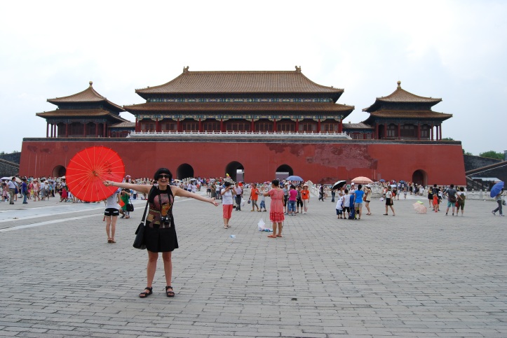 Me in front of the East Glorius Gates we just walked through to enter the Forbidden City.
