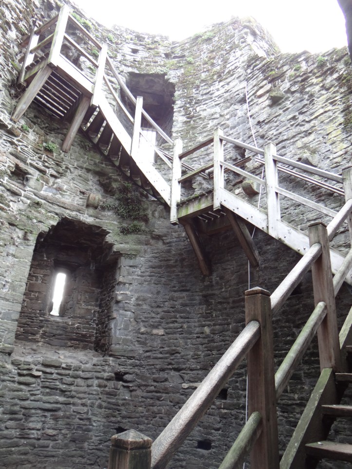 The staircase we climbed town to leave the wall