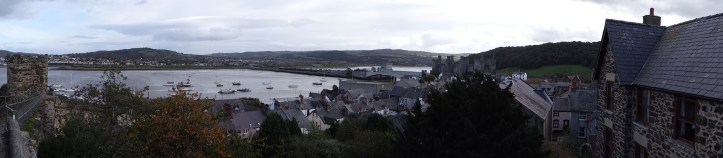 Beautiful view towards Conwy Castle