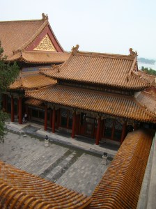 Looking out over the Summer Palace courtyard