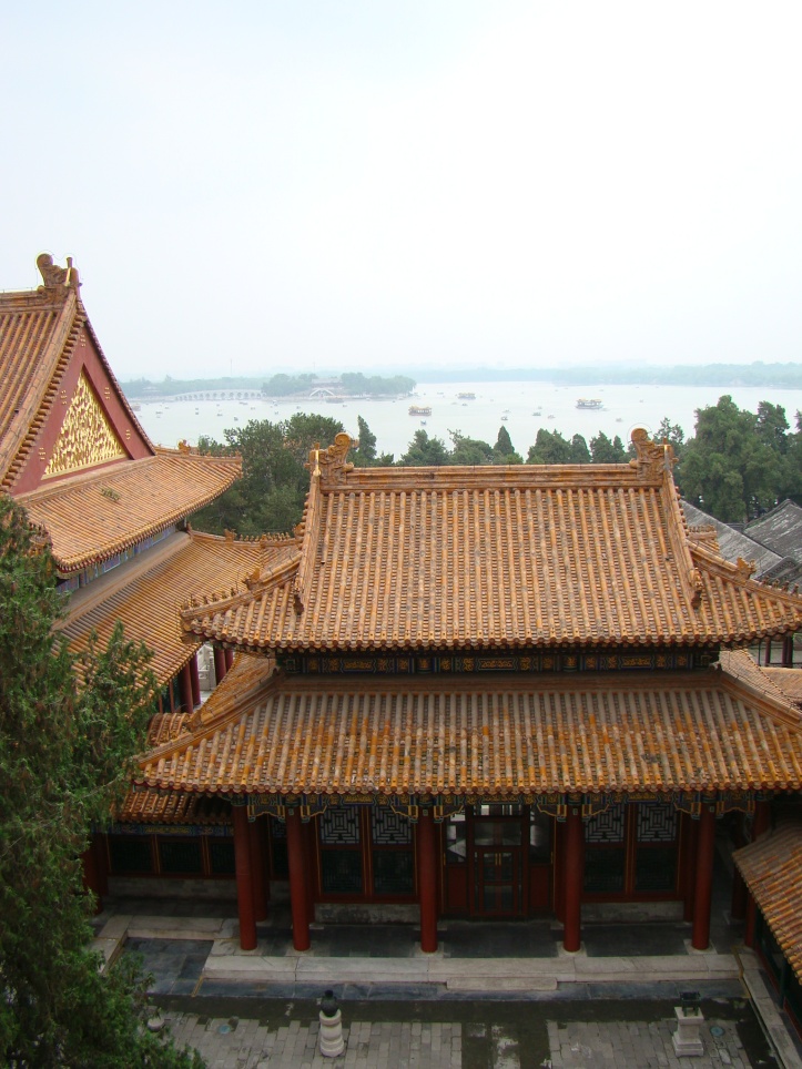 Looking out over the Summer Palace courtyard