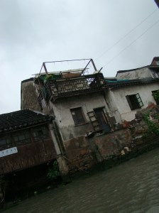 Houses along the waterway