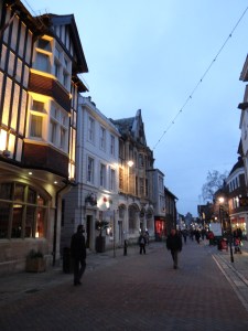Walking through the streets of Canterbury