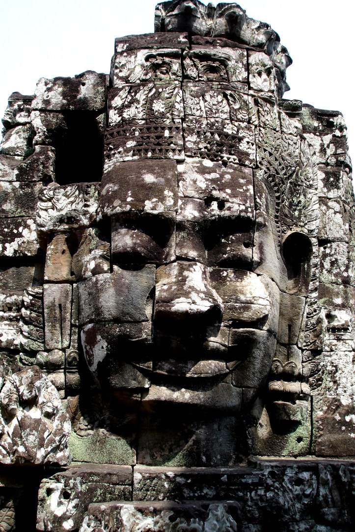 The faces of Bayon at Angkor Wat