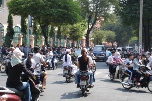 Motorbikes in Vietnam