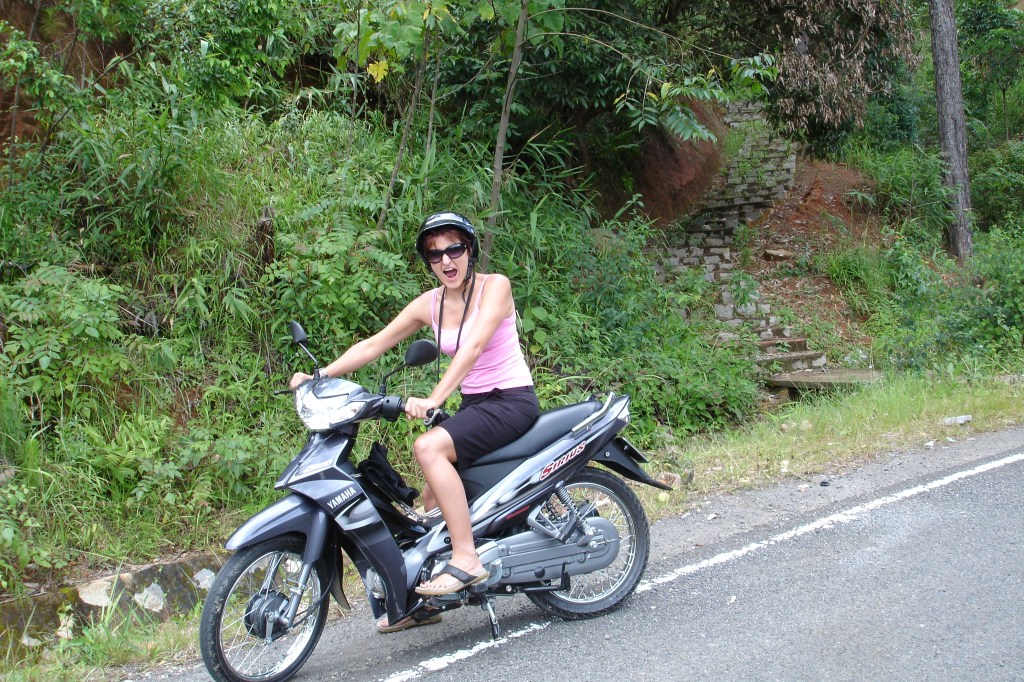 Riding a Motorbike through the Streets of Ho Chi Minh