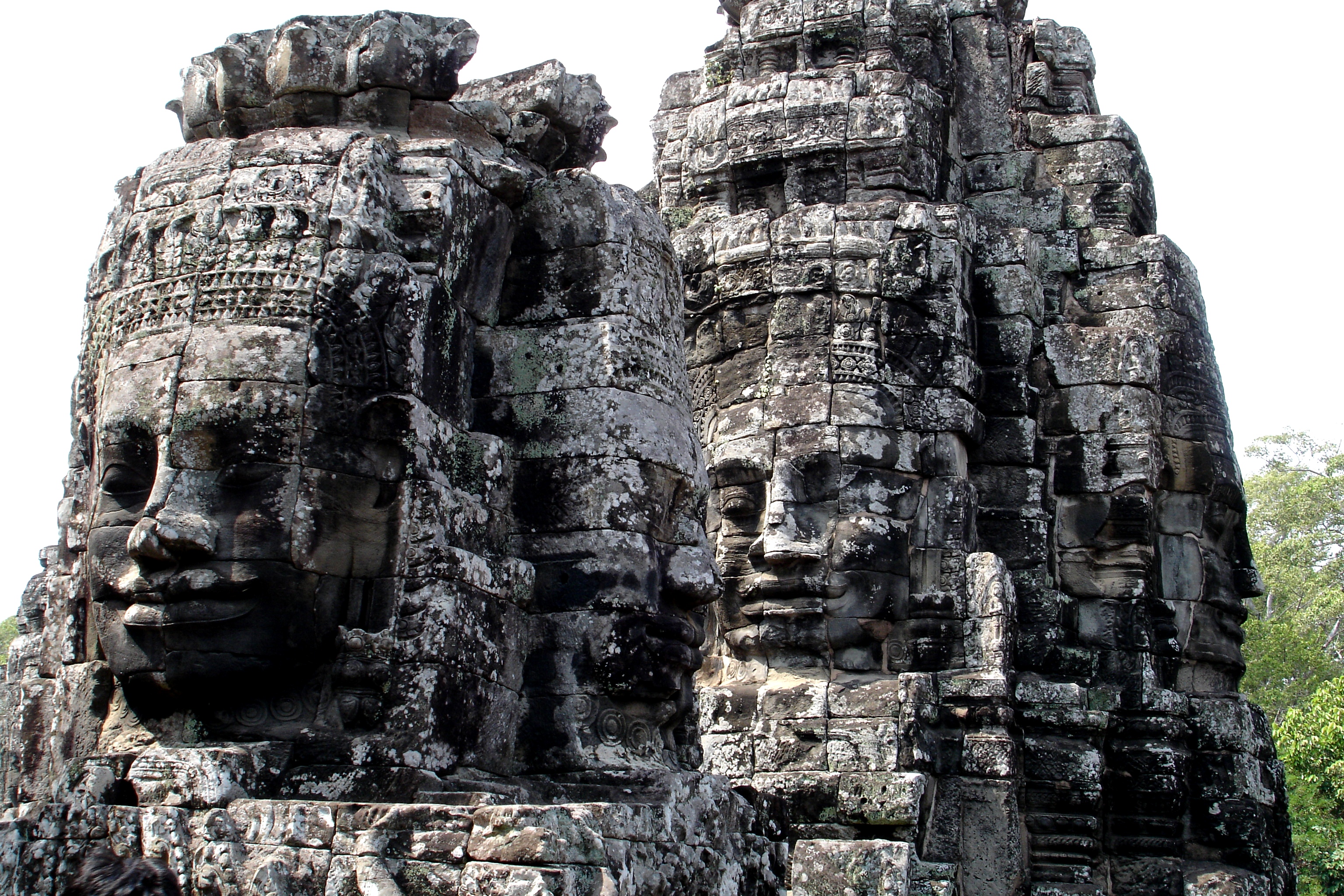 Giant Smiling stone Faces of Bayon