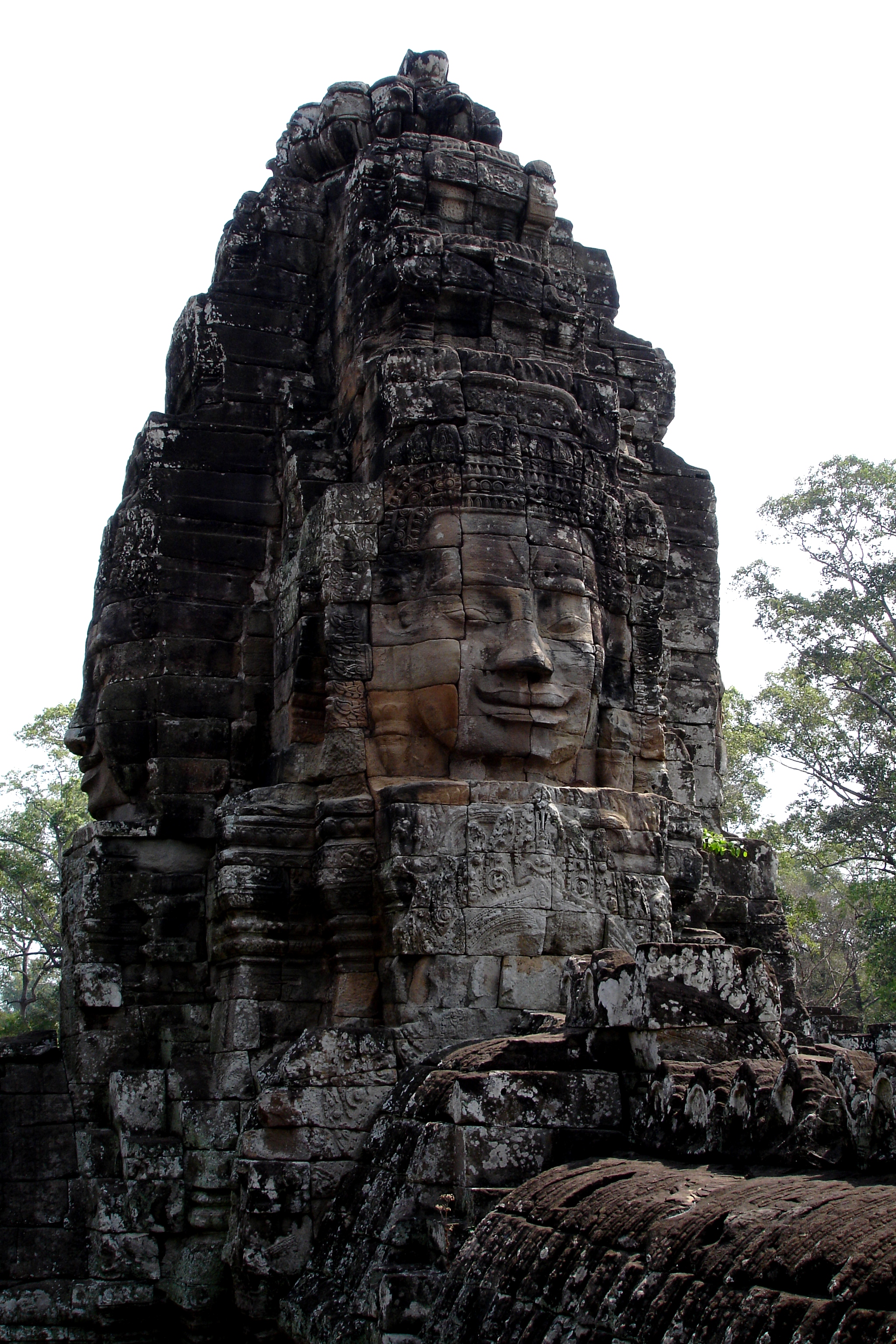 Giant Smiling stone Faces of Bayon