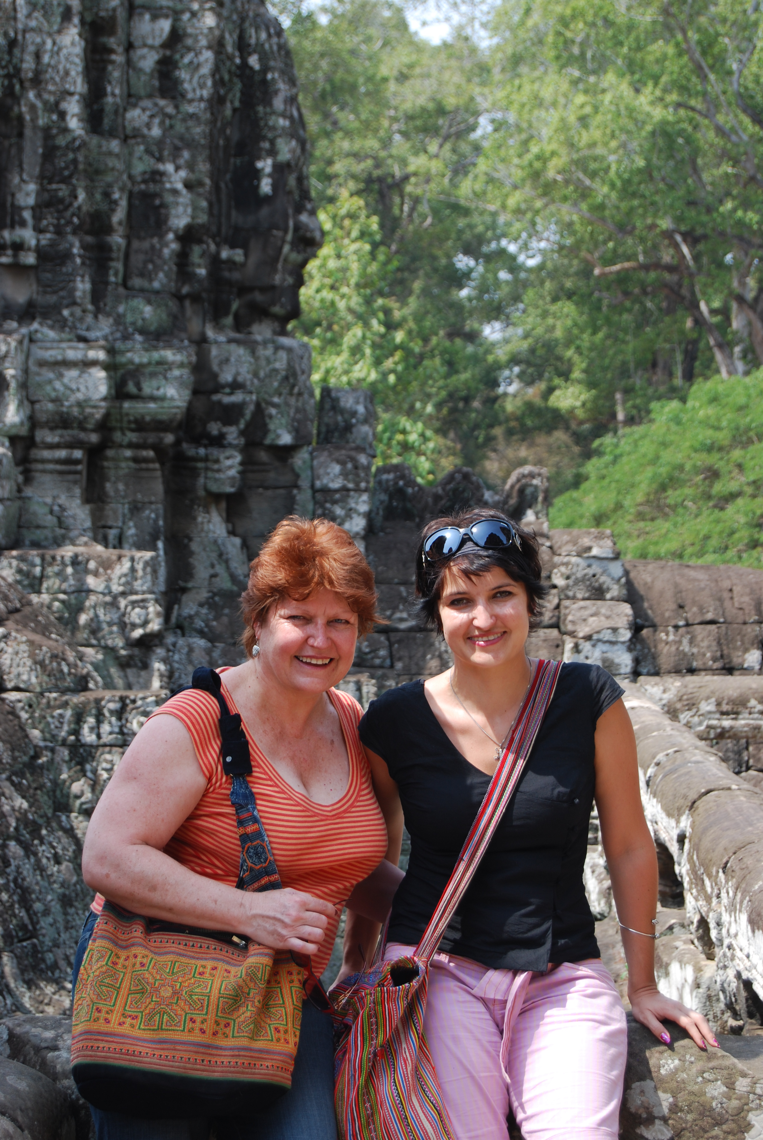 Giant Smiling stone Faces of Bayon