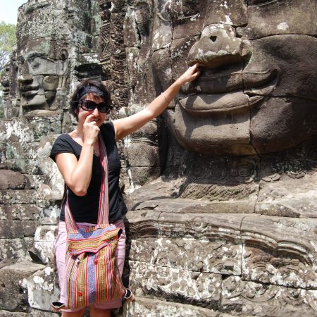 Giant Smiling stone Faces of Bayon