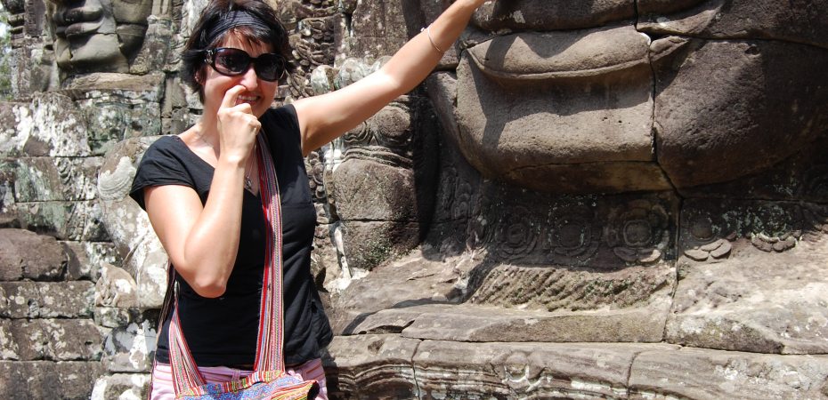 Giant Smiling stone Faces of Bayon