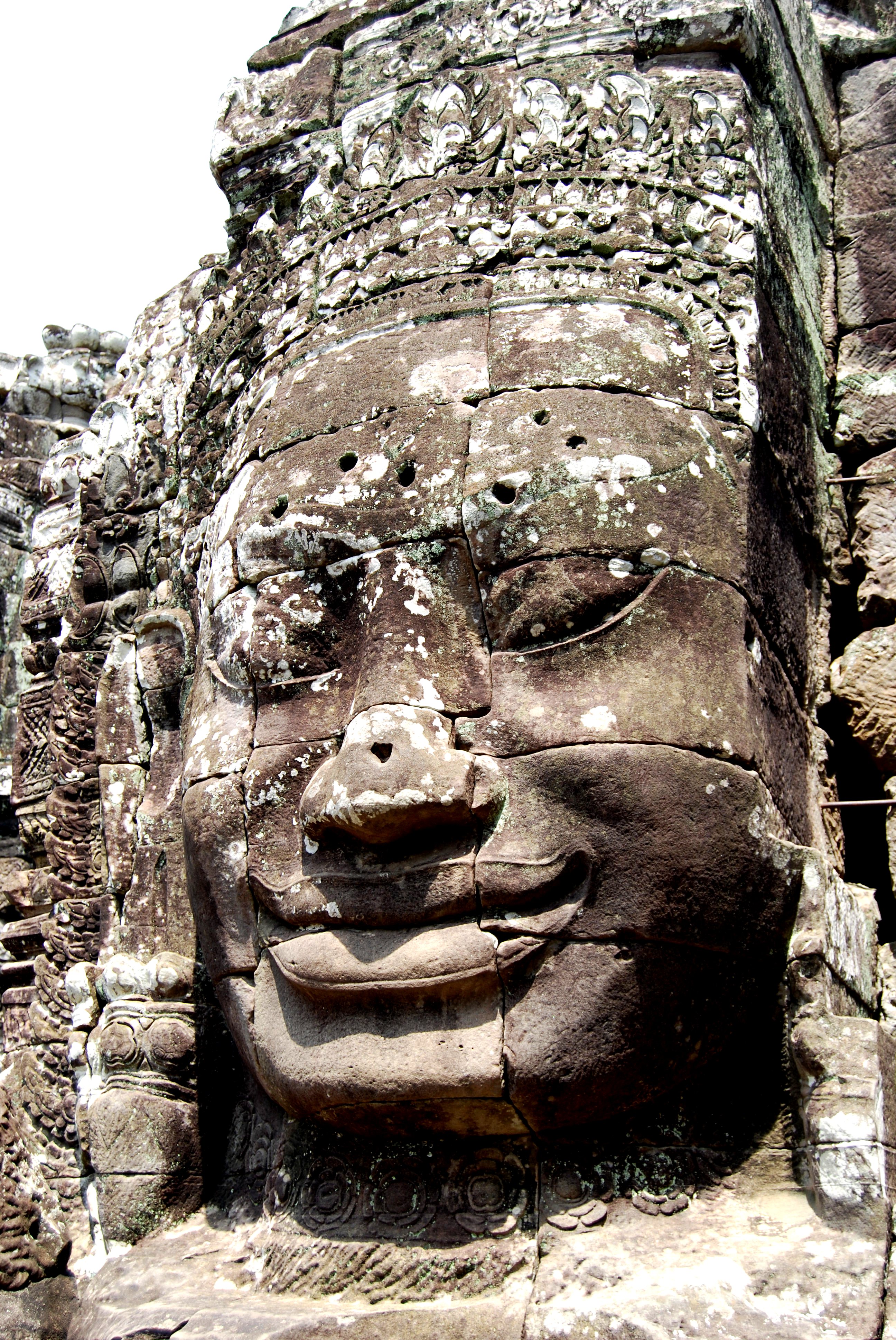 Giant Smiling stone Faces of Bayon
