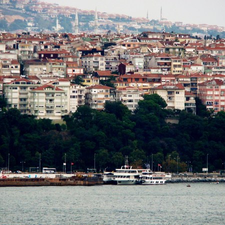 Beautiful views over the Bosphorus in Turkey