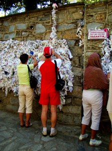 The wishing wall