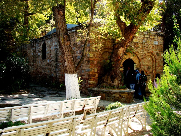 The exterior view of the restored house, now serving as a chapel.