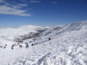 On top of the Andes in Chile