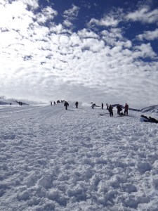 On top of the Andes in Chile