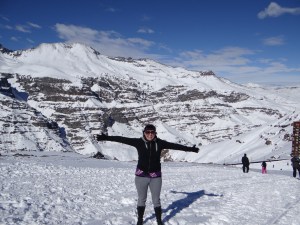 On top of the Andes in Chile