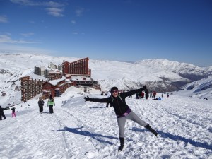 On top of the Andes in Chile