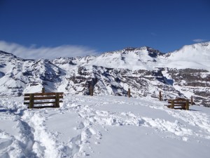 On top of the Andes in Chile
