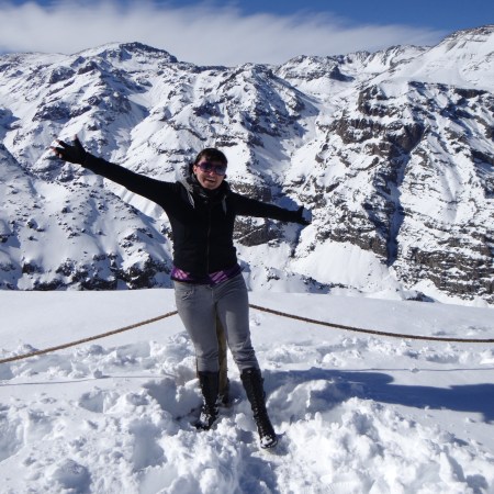 On top of the Andes in Chile