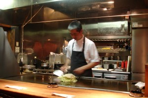 Okonomiyaki, a Japanese savoury pancake