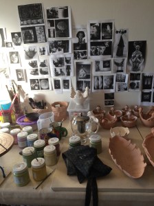 Created an art studio at home