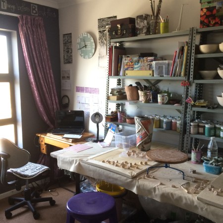 Created an art studio at home