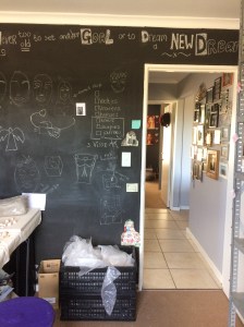 Created an art studio at home