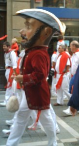 Running of the bulls in Pamplona, Spain
