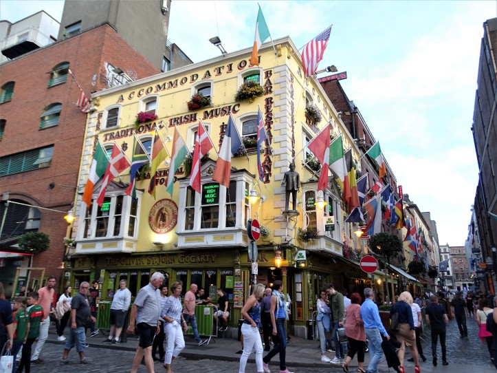 The famous Temple bar district of Dublin