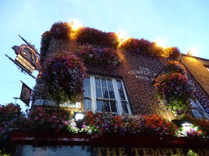 The famous Temple bar district of Dublin
